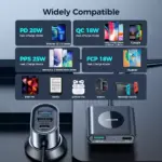 78W 5-Port USB C Car Charger with PD & QC 3.0 Fast Charging 7 77702 a8a82f