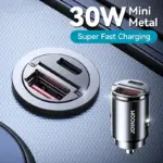 30W Dual Port USB-C Fast Car Charger with Pull Ring Design 4 77716 e73c13