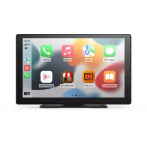 9-Inch Wireless CarPlay & Android Auto Screen with 4K Dash Cam and 64GB Card