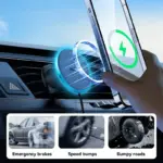 Magnetic Wireless Car Phone Holder with 40W Fast Charging USB & Type-C Ports 5 77901 0868e2