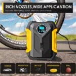 Portable Digital Auto Air Compressor with Tire Inflation & LED Light 9 77944 b95e0a
