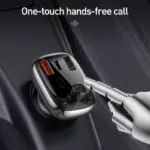 Bluetooth 5.0 FM Transmitter Car Charger with Fast Charging & Handsfree Kit 5 78009 de74ff