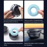 Solar Car Air Freshener - Rotating Aromatherapy Decor for Your Car 7 78037 27591b