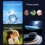 Solar Car Air Freshener - Rotating Aromatherapy Decor for Your Car 6 78037 fa8413