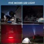 Portable Multi-Function Car Air Pump Inflator with LED Light for Outdoor Use 8 78063 696e78