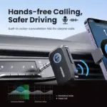 Bluetooth 5.3 Car Audio Receiver Adapter with 3.5mm AUX Jack 5 78192 b74015