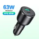 63W USB-C Car Charger with PD 3.0 QC 3.0 Fast Charging for iPhone & Android 9 78224 afdbd0