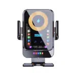 15W Wireless Car Charger & Auto-Clamping Phone Holder with Atmosphere Lights 3 78310-627eea.webp