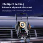 15W Wireless Car Charger & Auto-Clamping Phone Holder with Atmosphere Lights 8 78310 cff3ae