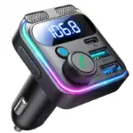Bluetooth 5.3 FM Transmitter Car Adapter with 48W Fast Charging & Dual Mics 8 78409 107cd7