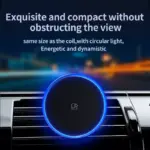 15W Magnetic Wireless Car Charger with Air Vent Phone Holder & Colorful LED 5 78491 2a7a72