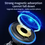 15W Magnetic Wireless Car Charger with Air Vent Phone Holder & Colorful LED 8 78491 43b37b