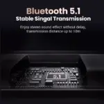 2-in-1 Bluetooth 5.1 Audio Adapter for Car, Speaker & AUX Devices – TX/RX Mode 5 78610 4c655a