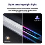LED Door Sill Welcome Light with Remote Control for Car Interior Atmosphere 8 78634 e4ef24