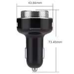 Bluetooth FM Transmitter Car Adapter with Hands-Free, MP3, Dual USB QC3.0 Charger 9 78672 6edab5