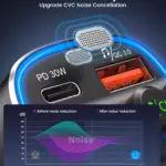 Bluetooth 5.4 FM Transmitter Car Adapter with PD 30W & QC 18W Fast Charger 6 78681 a2f2d8