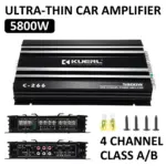 5800W 4-Channel High-Power Car Audio Amplifier Class A/B Ultra-Thin 12V 4 78722 a37f66