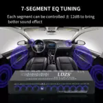 Professional 7-Band Car Audio Equalizer with Subwoofer Control & AUX Input 3 78736 d65479
