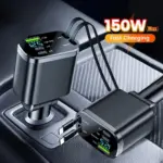 5-in-1 Retractable Car Charger with USB & Type-C Ports, Fast Charging Adapter 4 78778 bc2adb