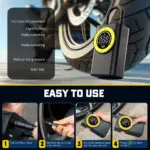 Portable 150PSI Wireless Air Pump with LED Light for Cars & Motorcycles 8 78866 93db31