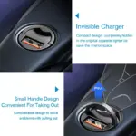 Mini USB Car Charger 30W Fast Charge 4.0 3.0 Dual Port Adapter 8 78938 64685d