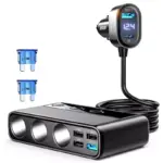 154W 9-in-1 Multi-Port Car Charger Adapter with 3 Sockets & USB Fast Charging 3 79074-9144e7.webp