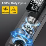 Portable Wired Tire Inflator Pump – 150 PSI, Fast Inflation, 100% Duty Cycle 5 79107 d8ed3b