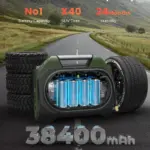 Heavy-Duty Portable Tire Inflator with 38400mAh Battery & 160 PSI Pressure 6 79133 6f3b23