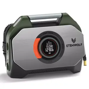 Heavy-Duty Portable Tire Inflator with 38400mAh Battery & 160 PSI Pressure