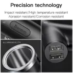 40W Dual USB Car Charger with Cigarette Lighter Slot – Fast Charging for 3 Devices 6 79213 5c16f8