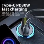 PD 30W Mini USB Car Charger with Dual Port Fast Charging 7 79228 94d852