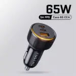 65W USB-C Car Charger Fast Charge with QC 4.0 & PD 3.0 for Phones & Tablets 3 79270-9f19f2.webp