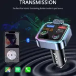 Bluetooth 5.3 FM Transmitter with 48W PD+QC3.0 Fast Charging & LED Lights 2 79372 2c734e