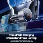 200W USB C Fast Car Charger with Dual Ports and LED Light for Phone & Laptop 6 79382 4db29b