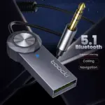 Bluetooth 5.1 USB to 3.5mm Aux Adapter with Mic for Wireless Car Audio 4 79391 a81f84