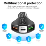 7A USB Car Charger with 3 Fast Charging Ports 7 79400 538c18