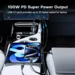 138W USB-C Car Charger – 3-Port Fast Charging for Laptop, iPhone, Samsung 7 79523 138282