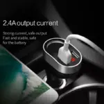 3.1A Dual USB Car Charger Cup with LED Display & 2 Cigarette Lighter Sockets 6 79539 95090c