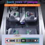 Retractable RGB Fast Charging Docking Cable for Tesla Model 3 2024 5 79569 919af9