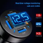66W 4-Port USB Car Charger with USB-C & QC3.0 Fast Charging 6 79734 653e3f