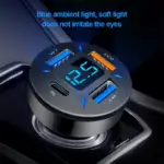 66W 4-Port USB Car Charger with USB-C & QC3.0 Fast Charging 4 79734 91bd80