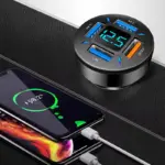66W 4-Port USB Car Charger with USB-C & QC3.0 Fast Charging 7 79734 ed109d