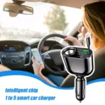 5-in-1 96W Car USB Charger with PD30W Super Fast Charging and Cigarette Lighter Adapter 5 79743 c16737