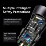 60W Dual USB-C & USB Fast Car Charger – QC 4.0 PD Quick Charge Adapter 7 79800 70ba58