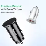 30W Dual USB-C Fast Car Charger with PD 3.0 & FCP for iPhone & Android 8 79824 4f48be