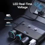 139W 7-in-1 Multi-Port Fast Car Charger with PD/QC3.0 USB C & Cigarette Lighter Adapter 6 79922 b22579