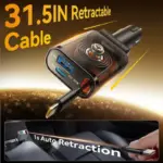 Ultra-Slim Retractable 57W Car Charger with 3 Ports 6 79931 c68bf5