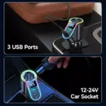 150W 4-in-1 Car Charger Fast Charging Cigarette Lighter Adapter PD3.0 & QC3.0 6 80008 cf589f