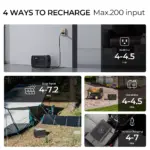 700W Portable Power Station 716Wh Solar Generator for Camping and RV Trips 6 80033 100c16