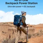 Handsfree Solar Backpack Power Station, 268.8Wh LiFePO4 Solar Generator for Travel 3 80075 0e2e34